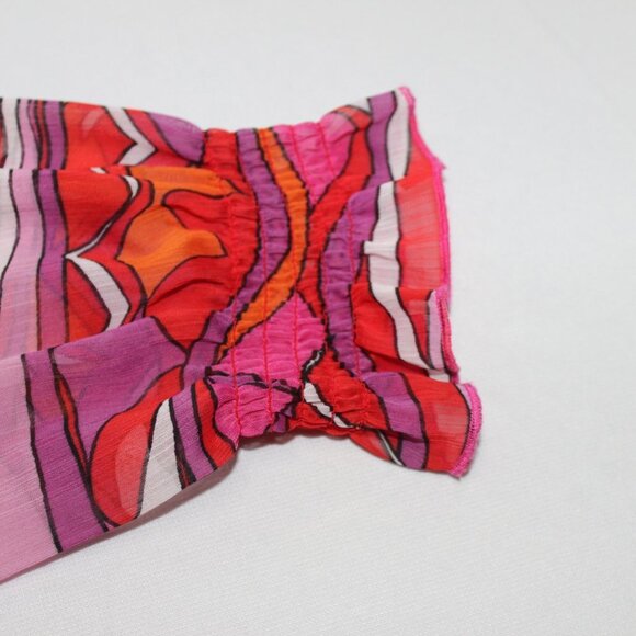 Multiples Abstract Design Pink & Purple Blouse - Picture 12 of 13